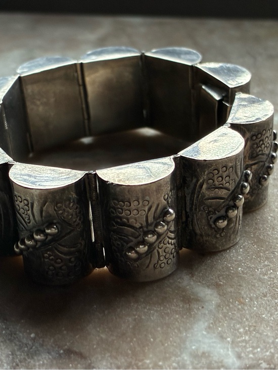 Source Unknown Jewelry - Vintage Sterling Silver Bracelet - Mexico